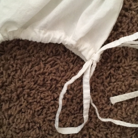 GAP White Pull at Waist Peasant Shirt - XS - Picture 4 of 8